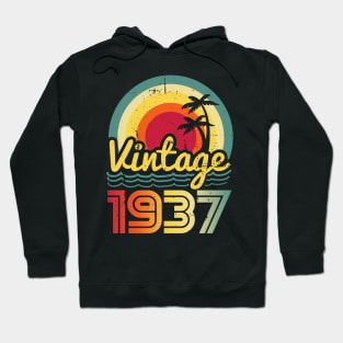 Vintage 1937 Made in 1937 86th birthday 86 years old Gift Hoodie